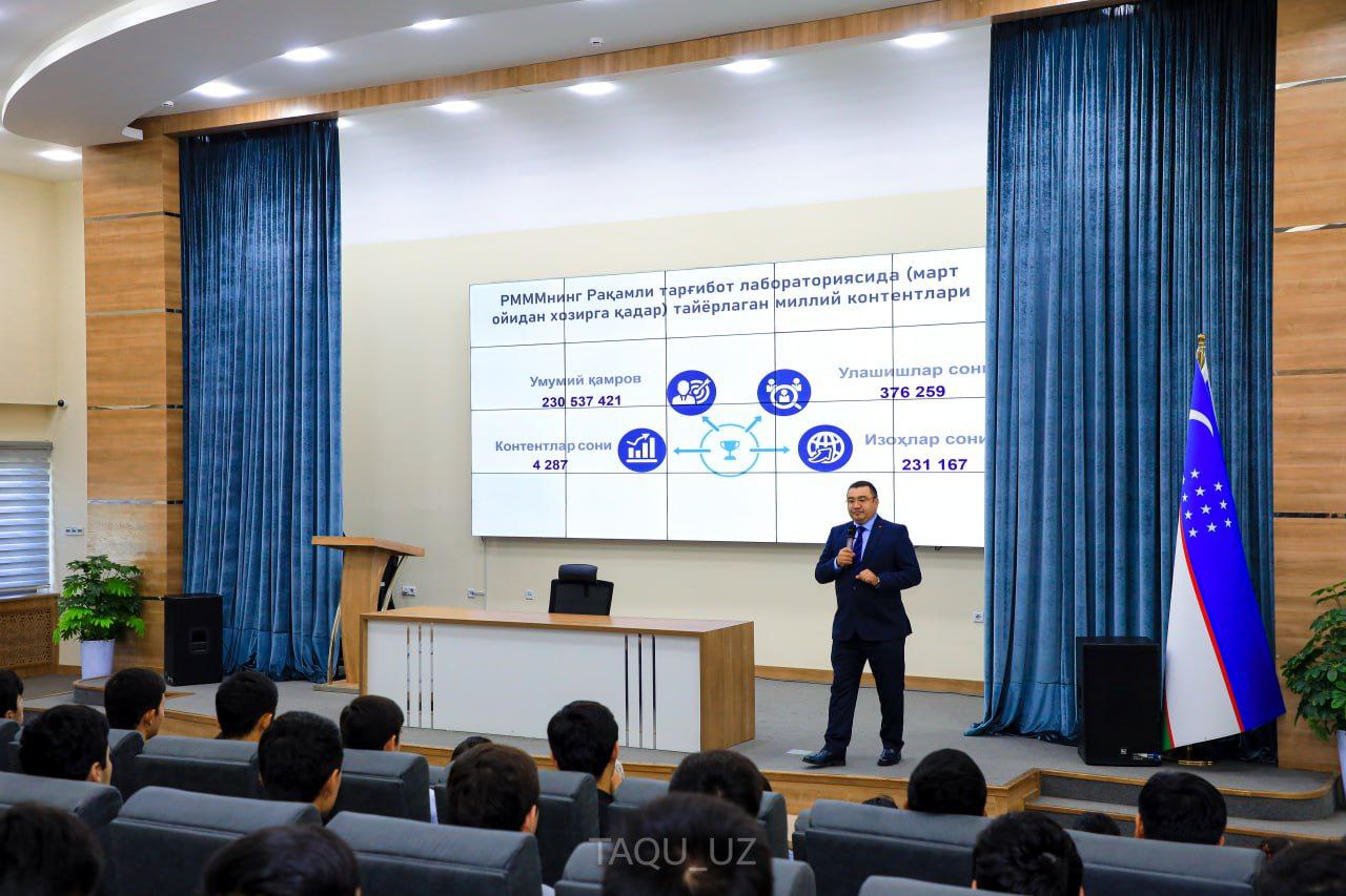 Toshkent arxitektura-qurilish universitetida Respublika Maʼnaviyat va maʼrifat markazi bilan hamkorlikda "Kelajak soati" rukni ostida "Maʼrifat darslari" boʻlib oʻtdi